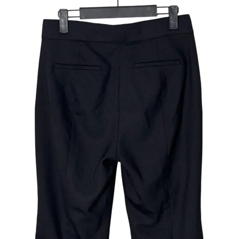 J. Crew Willa Cropped Flare Pant in Italian City Wool Blend Black Size 4‎